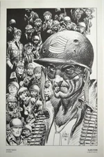 SGT. ROCK WWII PRINT Joe Kubert artwork DC Comics 1986  Capt Storm Johnnie Cloud