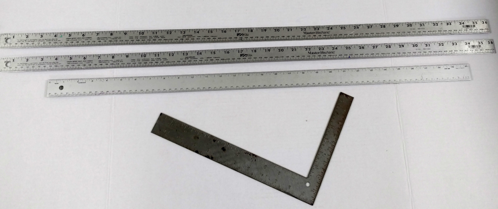 Master Mechanic, Alumicolor, Stanley Rulers Set | eBay