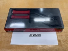 Snap-on Tools NEW RED 2pc Heavy-Duty Angled Striking Carbon Scraper Set CSAB200R