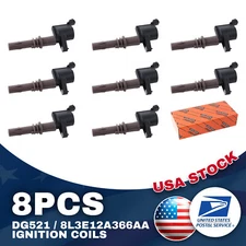 Durable Black 8x DG521 Ignition Coils For Ford Explorer V8 4.6L 09-10 8L3E12A36