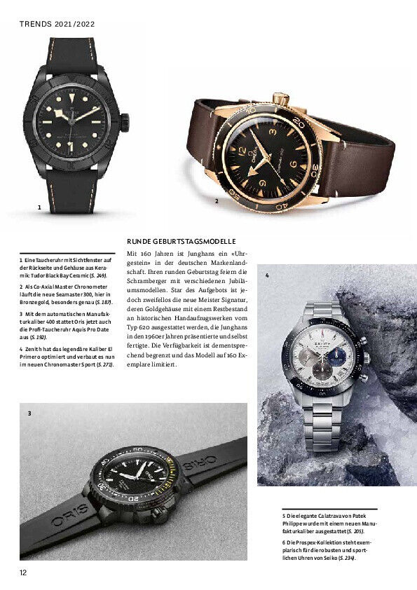 Thumbnail - Armbanduhren Katalog 2021/2022 | Uhren Armbanduhr Rolex Omega Magazin