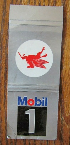 MOBIL GAS STATION MATCHBOOK MATCHCOVER FROM FINLAND -E15 - Picture 2 of 2