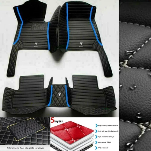For Maserati Ghibli Gran Turismo Levante Quattroporte Car Floor Mats Waterproof - Imagen 15 de 35