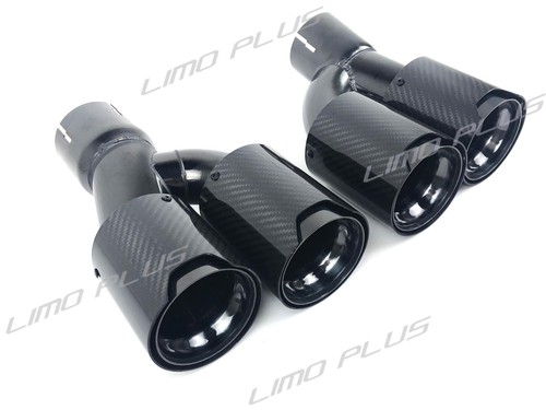 Carbon Fiber Exhaust Tips For BMW G30 530i 540i M Sport Muffler Pipes 2017-2023 - Picture 4 of 10