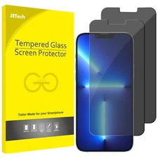 JETech Privacy Screen Protector for iPhone 13 Pro Max 6.7-Inch, 2-Pack