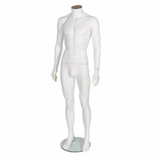 Male Matt White Headless Display Mannequin Shop Retail Full Body Display Dummy