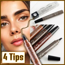 Eyebrow Microblading 4 TIP Fork TINT MY BROW Liquid Pencil Waterproof Tattoo Pen