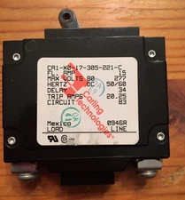 CARLING TECHNOLOGIES CA1-X0-17-305-221-C Circuit Breaker, 15A
