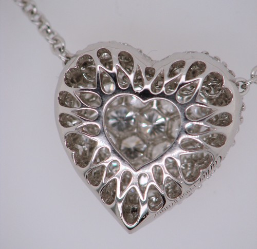 CARTIER PLATINUM DIAMOND PUFF HEART - Picture 4 of 8