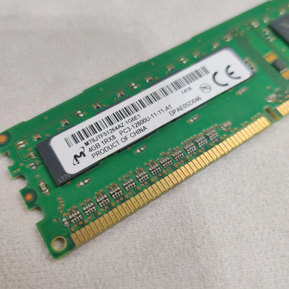 Micron 4GB 1Rx8 PC3-12800U | MT8JTF51264AZ-1G6E1 - Image 2 of 2