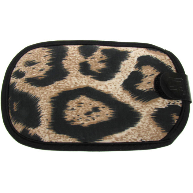 Brown Leopard Print Phone Case Pouch with MP3 Player Slot ITZ Covered G-Force-image