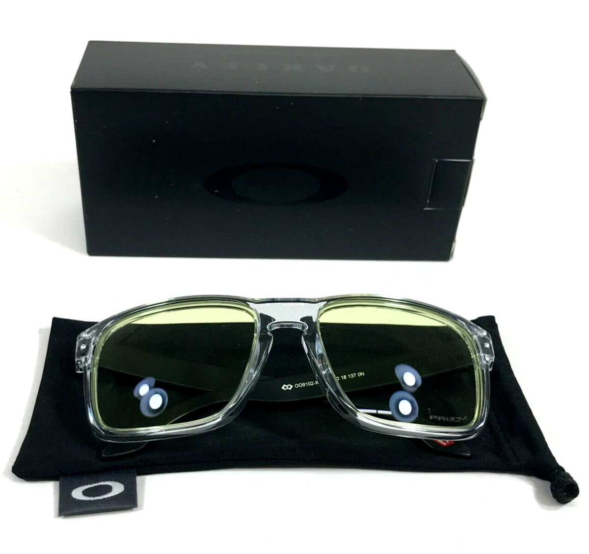 Oakley Sunglasses Holbrook OO9102-X255 Clear Square Frame w Oakley Sunglasses Holbrook OO9102-X255 Clear Square Frame w