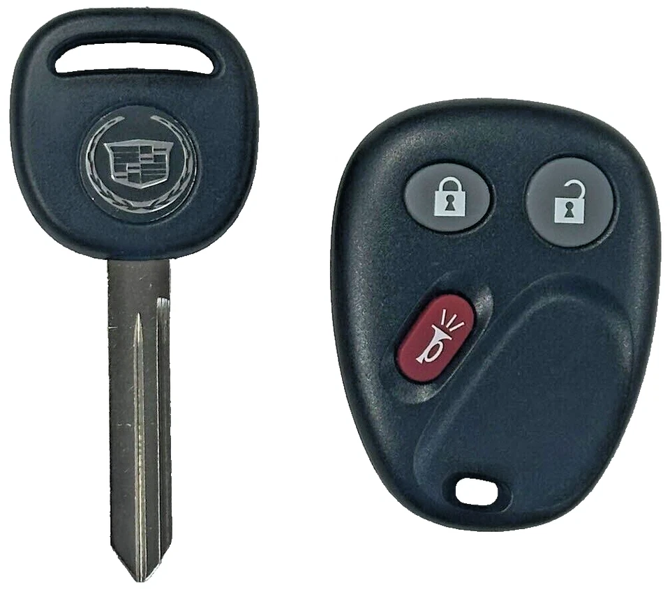 Combo 2 para Cadillac Escalade 3B 2003-2006 mando a distancia LHJ011 con llave con logotipo B102 Foto 3 de 4
