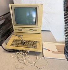 1983 APPLE IIe Computer, Duo Disk Drive, Monitor Cords, Owner' Manual Untested