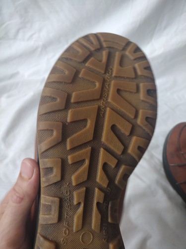 Grisport Livingston Tan Leather Active Leisure Walking Shoes UK 12 EU 47 Italy - Picture 12 of 13