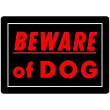 Hillman Sign Center Beware of Dog 10-In X 14-In Aluminum Pet Sign