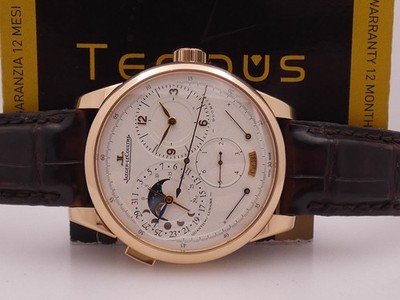 JAEGER LECOULTRE QUANTENMESSER LUNAIRE FOUDROYANTE 18KT ROSEGOLD UHR