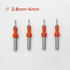 Tornillo Hexagonal Taladro Agujeros Piloto Vástago Broca HSS Carpintería Avellanador Juego Ø 2.8-4 mm