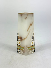 Antike Glas Vase Wiener Secession Jugendstil Milchglas Opak Böhmen Österreich