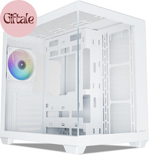 AL900 ATX PC Case with 270 Full View Tempered Glass, Pre-Installed ARGB PWM F