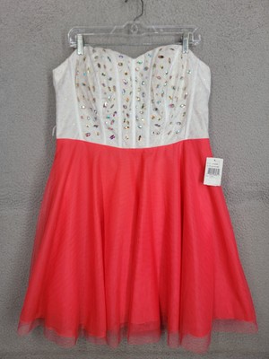 Strapless Party Dress Size 14/15 Nights Teeze Me Gems Cocktail Prom Formal 