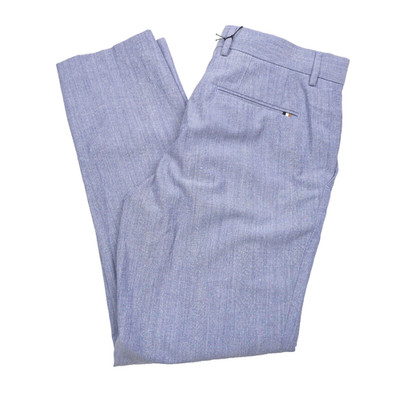 $248 HUGO BOSS Genius 242 Slim Fit Blue Wool Suit Separate Pants Mens Size 36R