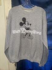 Vintage Walt Disney World Mickey Mouse Pullover Sweatshirt Size Medium