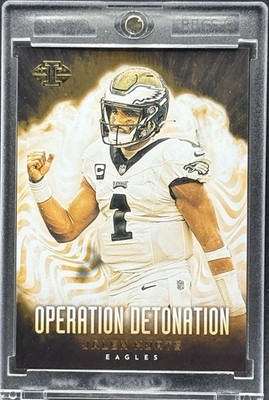 Jalen Hurts RARE GOLD FOIL INVESTMENT CARD SSP PANINI EAGLES SBMVP