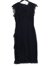 Warehouse Bodycon Midi Dress UK8 in Blue