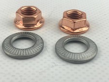 Piaggio, Aprilia, Gilera & Vespa GT/GTS/GTV/ET4/LX  Exhaust Nuts & Washers