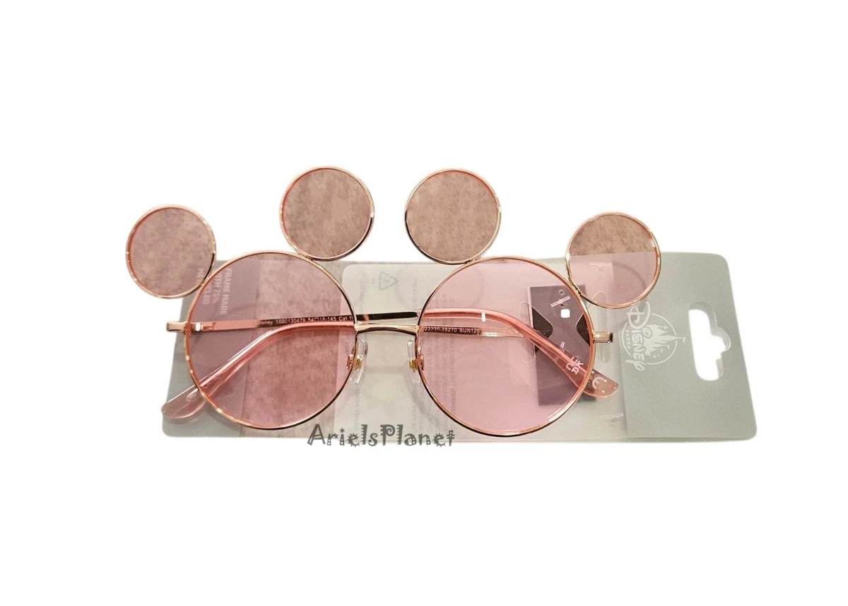Disney Rose Gold Pink Mickey Mouse Sunglasses Glasses New pink and golden Mickey sunglasses found at Magic Kingdom  main image 4