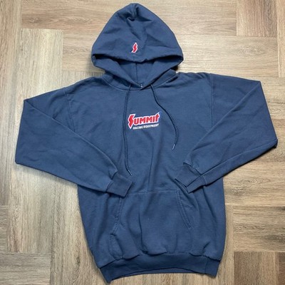Summit Racing Equipment Motorsports Hoodie Mens Small Navy Blue Unisex Logo