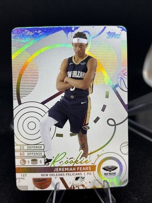 2025-26 Topps Match Attax NBA Jeremiah Fears #127 Rookie  White -Pelicans