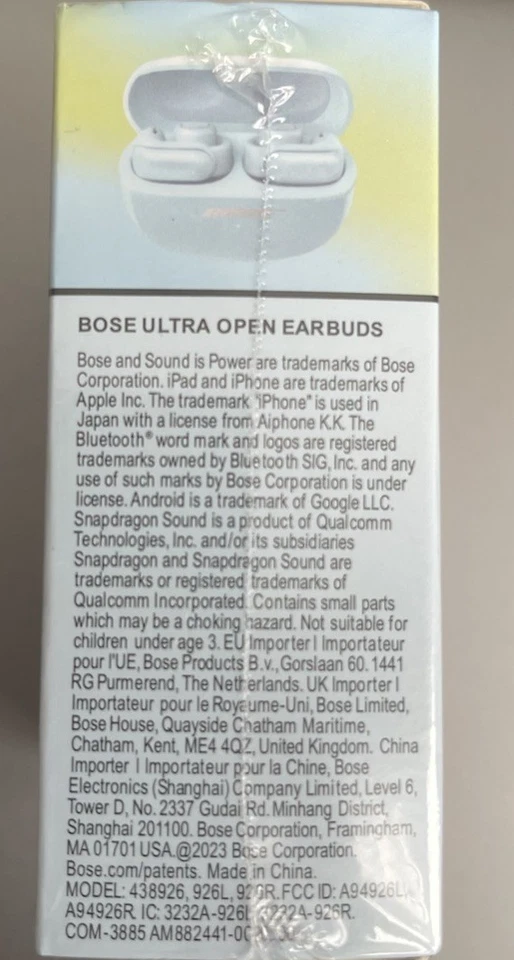 Bose Ultra Open Earbuds - True Wireless Bluetooth, Moonstone Blue - New - Image 4 of 4