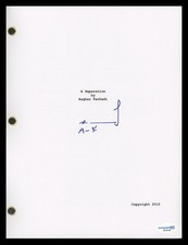 Asghar Farhadi "A Separation" Director AUTOGRAPH Signed Script Screenplay ACOA