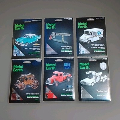 Lot of 6 Metal Earth Model Kits NEW! No Glue 3D Model Kits