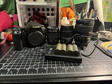 Canon EOS 30D, 3 lenses, 2 batteries and charger, 2 UV filters