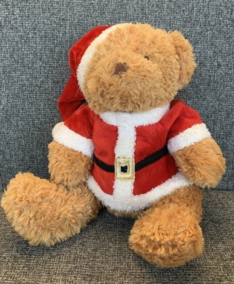 Vintage Chad Valley Weihnachten Santa Teddybär Stofftier 16 Selten Sammlerstück.