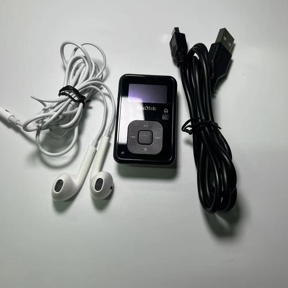 SanDisk Sansa Clip+ Reproductor FM/MP3 de 4 GB con Ranura MicroSD Raro Edición Transparente Foto 2 de 4