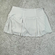 Lululemon Lost In Pace Skort White Womens 8
