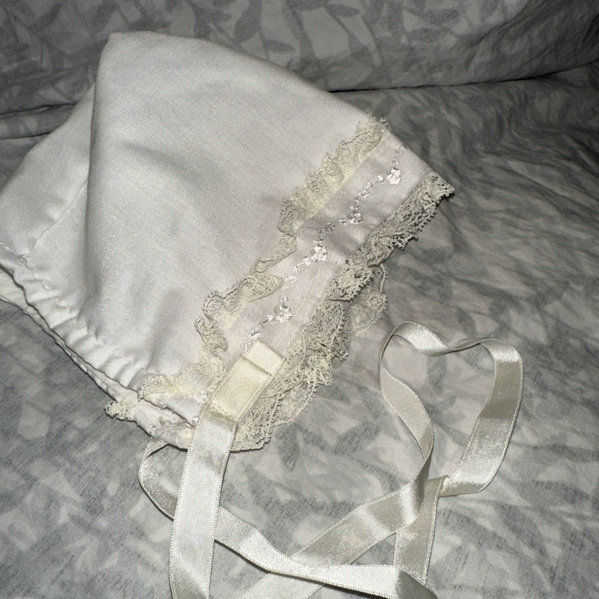 Vintage 4 Piece Baby Baptism ~ Christening Outfit 12 Mo W/bonnet Boots ALEXIS View 2