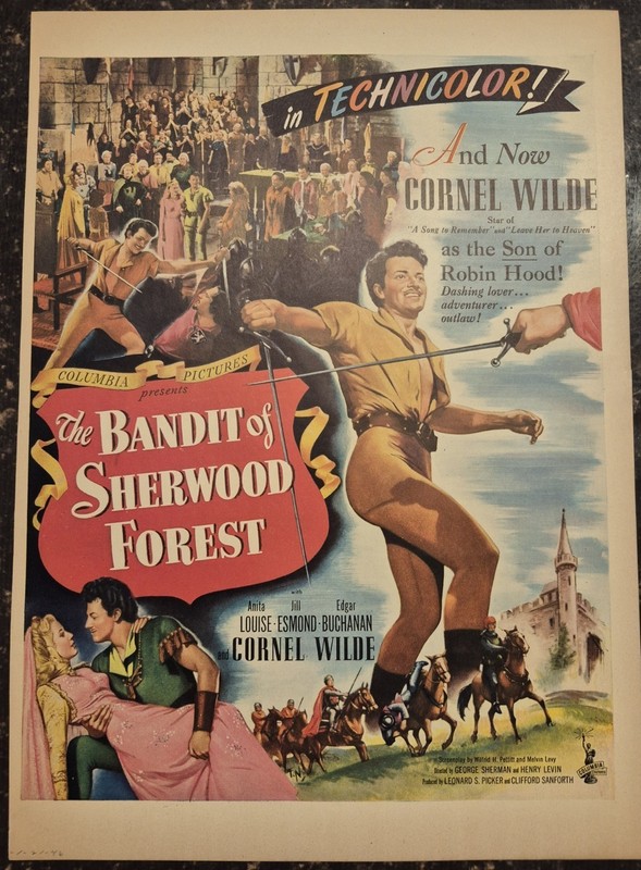 The Bandit of Sherwood Forest Movie Ad 1 print ad Life 1946