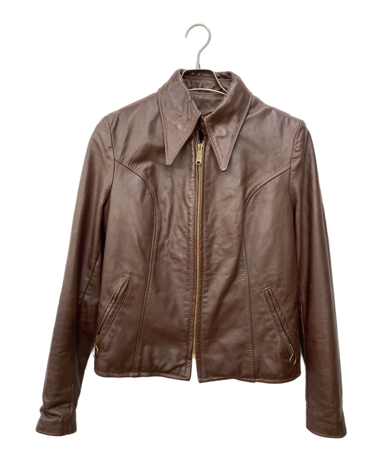 Brooks Leather Jacket Men's Size 36 Brown image 1