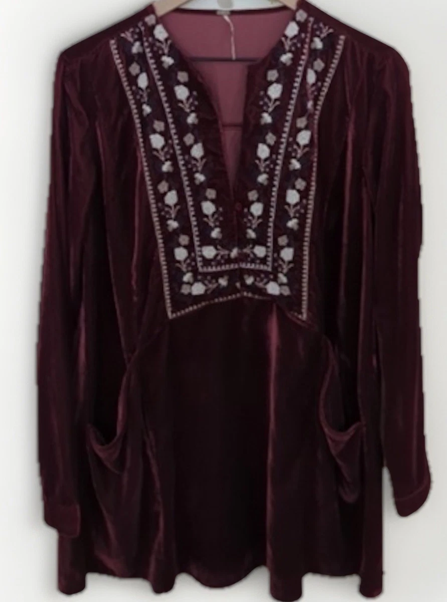 Free People Long Sleeve Velvet Floral Dresses for Women for sale | eBay
