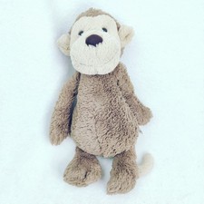 Jellycat Large Retired Bashful Monkey Brown Soft Toy Monkey Beanie 16  