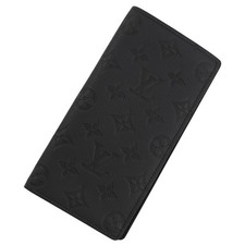 LOUIS VUITTON Portefeuille Brazza Monogram Shadow Noir M62900