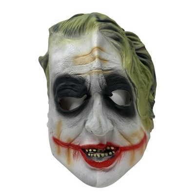 2008 Rubies Costume Company DC Comics Heath Ledger Joker Plastic Halloween Mask
