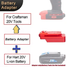 Suitable For Hart 18V 20V Li-ion Battery Adapter To Fits Craftsman 20V Tools