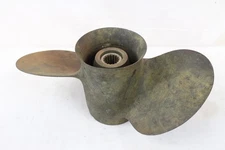 Vintage 2 Blade Brass Propeller Prop Quick Silver 48-2986272-13 Antique Old