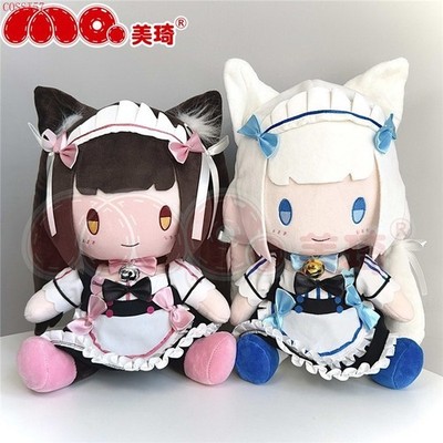 Anime 30cm Nekopara Chocola Vanilla Plush Dolls Stuffed Toy Throw Pillow Gift